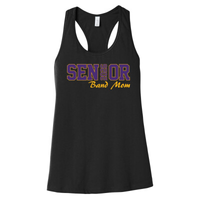 Senior Band Mom Racerback Tank w/name & instrument on back Thumbnail