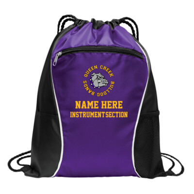 REQUIRED NEW STUDENT: Purple Cinch Bag with name & instrument/section Thumbnail