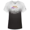 Women's V-Neck Ombre T-Shirt Thumbnail