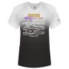 Women's V-Neck Ombre T-Shirt Thumbnail